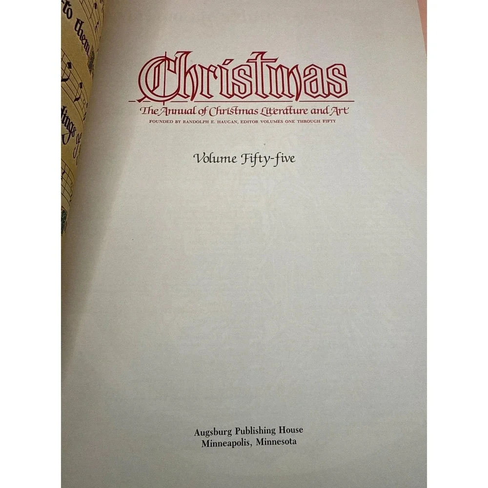 Vintage Christmas Annual Literature Art Book Augsburg Publishing 1985‎